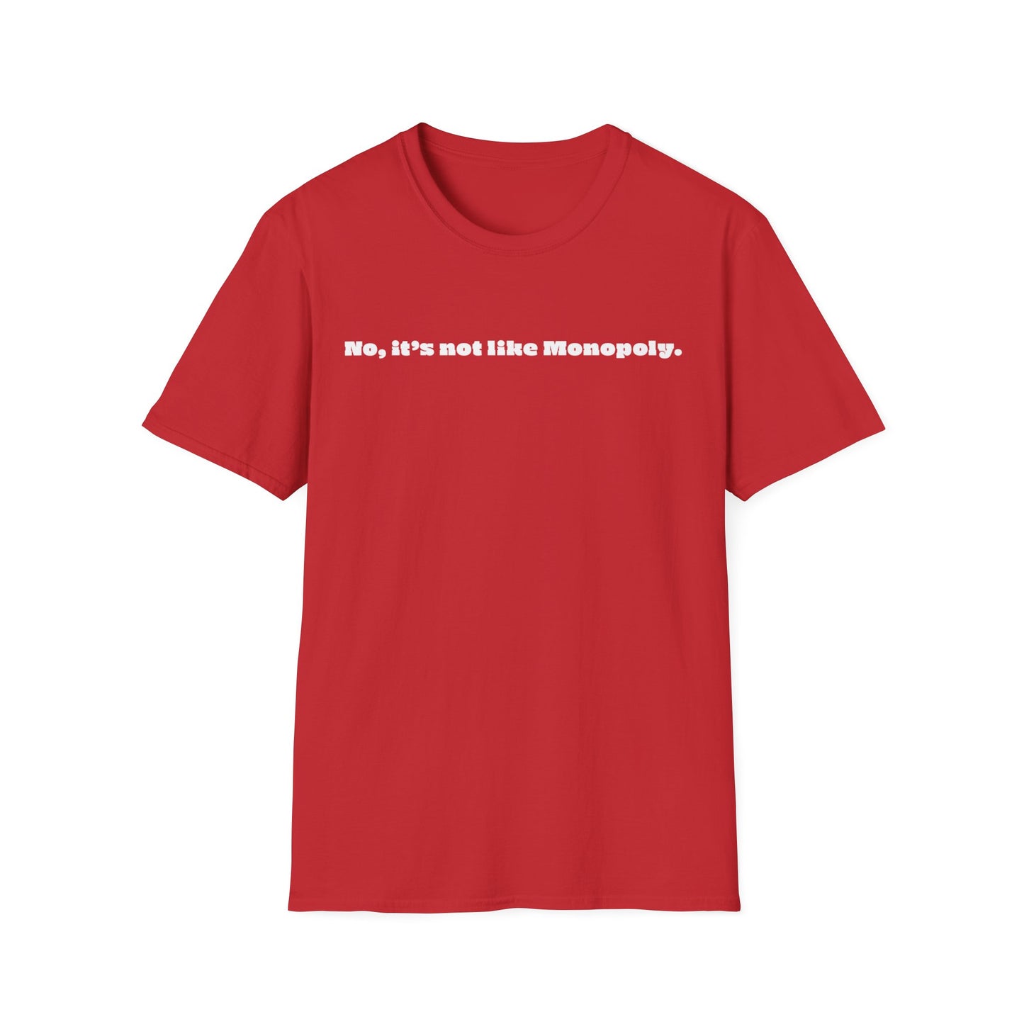 No It's Not Like Monopoly Tee
